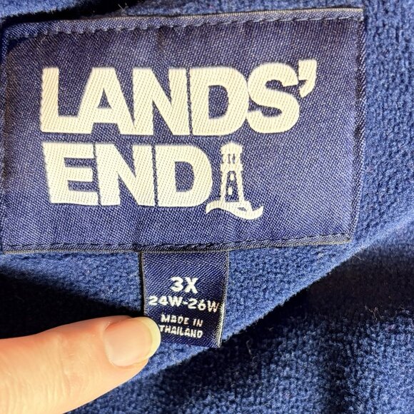 Lands End Womens Jacket Squall Parka insulated Waterproof Fleece Lined Red Sz 3X - Picture 5 of 14